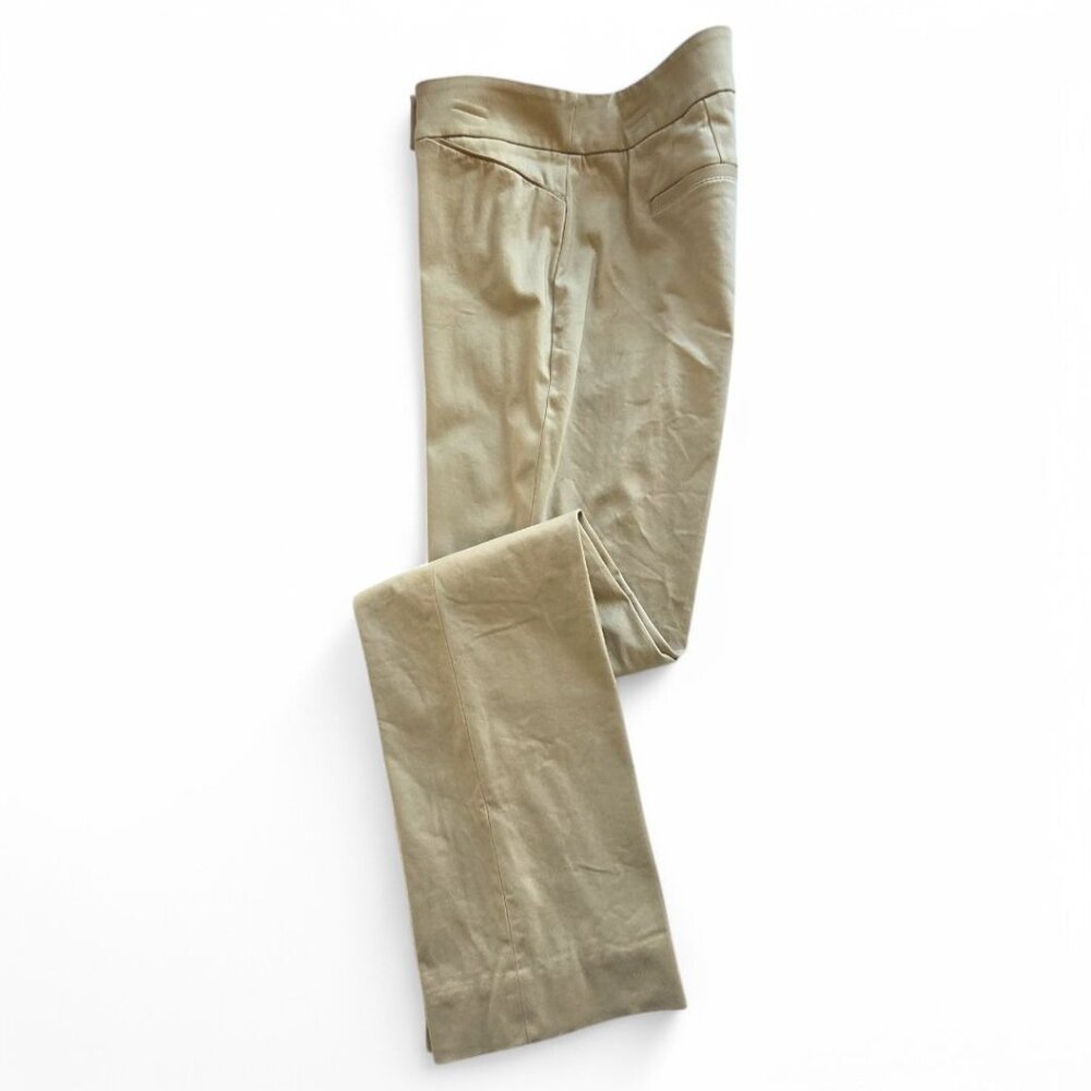 White House Black Market Womens Sleek Bootcut Pants Size 6R Beige Cotton Blend - Picture 6 of 10